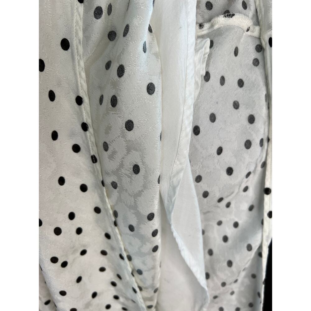 Rixo for Target White Red Ruffle Polka Dot Spaghetti Strap Maxi Dress Size L - Picture 4 of 9